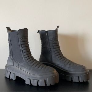 ASOS Chelsea Calf Boots With Chunky Sole